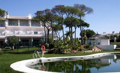 view of the house across the pool